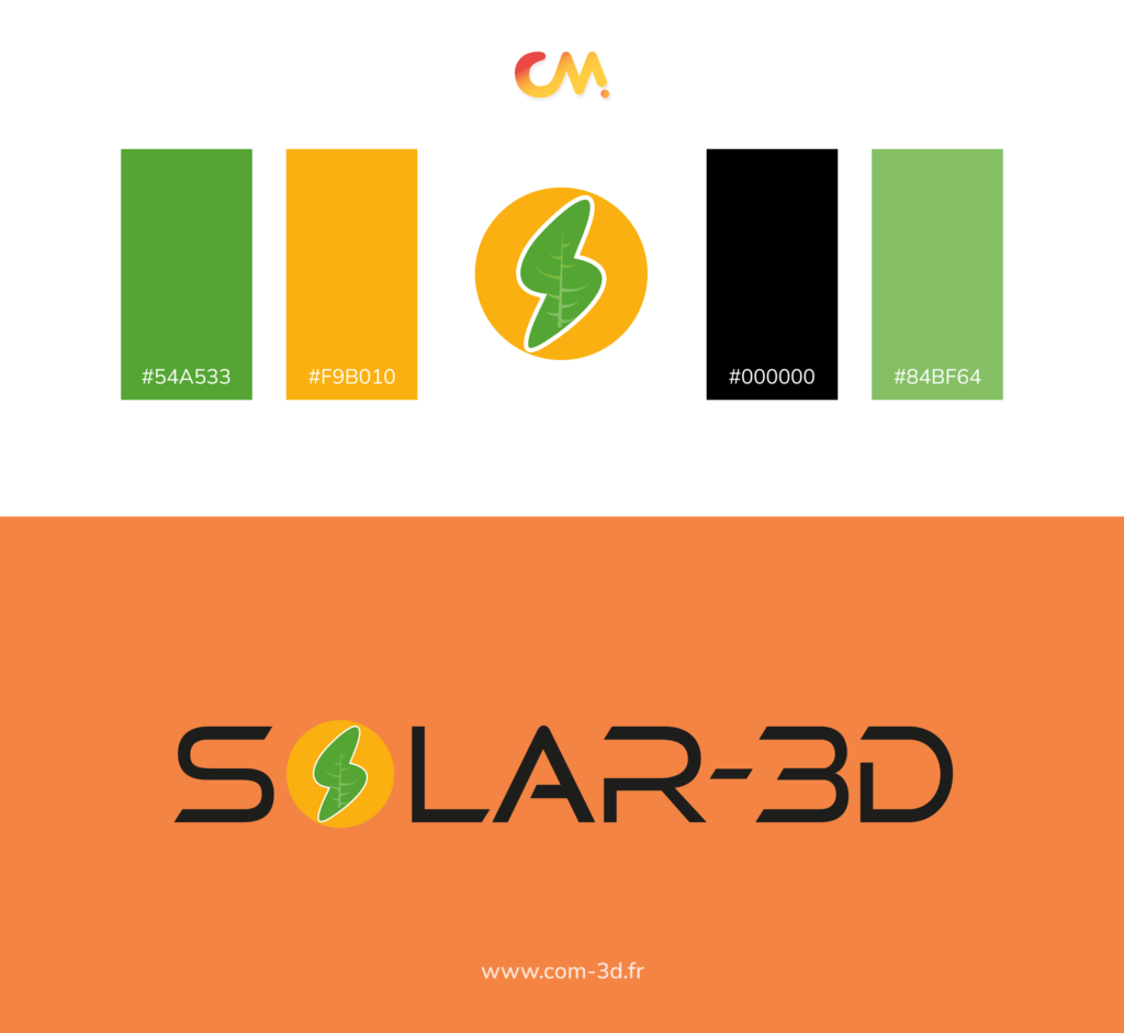 palette Solar 3D énergie renouvelable